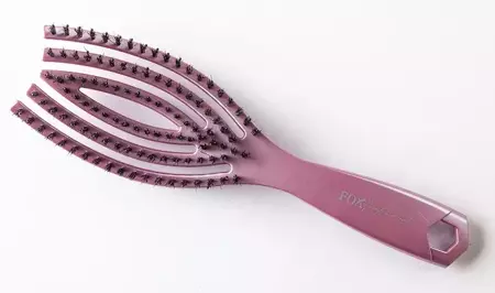 Szczotka do włosów Fox Flex Brush nylon&boar Rose violet mat