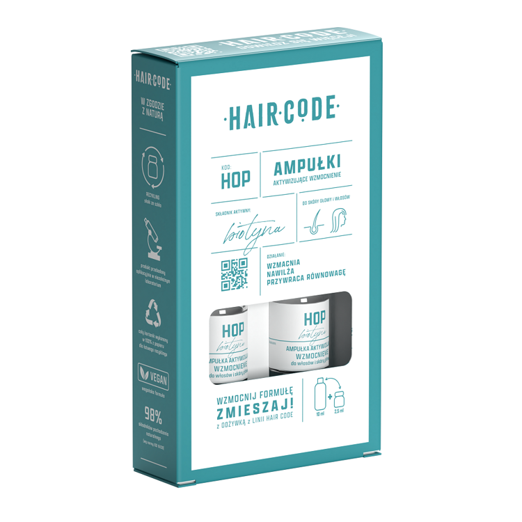 Hair Code Ampułki wzmacniające Hop 4x5ml